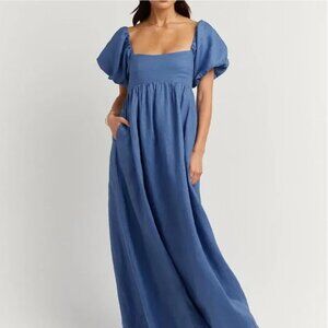 DISSH blue linen Monty dress